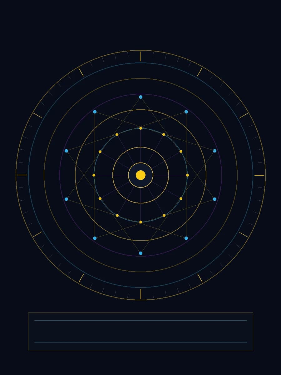 六十甲子干支历法星盘罗盘(天干十星 · 地支十二宫)