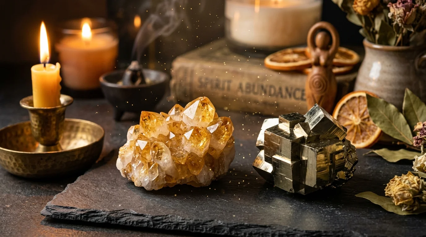 Citrine & Pyrite Wealth Manifestation Guide: Feng Shui Placement