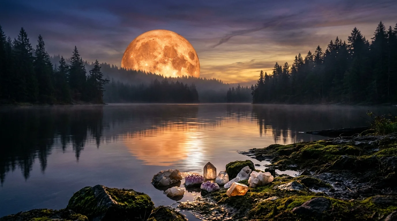 Hunter's Moon Supermoon Ritual Guide: Release & Crystal Cleansing